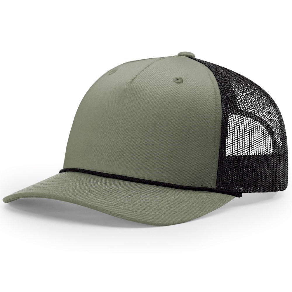Richardson 5 PANEL W/ ROPE-Leatherette Patch